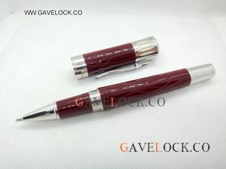 Buy Replica Mont Blanc Mark Twain Red Wave Rollerball Pen